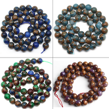 Natural Gem Cloisonne Jaspers Stone Beads Round Loose Spacer Beads For Jewelry Making DIY Bracelet Jewellery 15"Strand 6/8/10mm 2024 - buy cheap