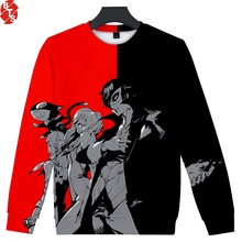 Persona 5 3D Impresso O Pescoço Camisolas Mulheres/Homens Moda Camisolas de Manga Longa 2019 Venda Quente Harajuku Streetwear Roupas 2024 - compre barato