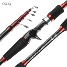 DONQL 1Pcs Telescopic Fishing Rod Spinning Casting Carbon Fiber Lure Fishing Rod Multifunction ultra-light ultra-fine Fish Pole 2024 - buy cheap