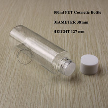 100g PET Transparent Cream Bottle Plastic Lotion Bottle Cosmetic Packaging Makeup Container White Cap 50PCS 2024 - buy cheap