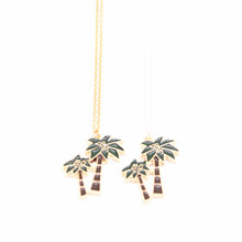 Árvore forma estilo tropical série pingente colar tropical árvore banhado colar atraente para mulher 2024 - compre barato