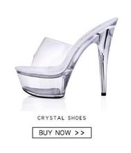 Shoes Woman Wandals 2019 High Heel Sandals Transparent Crystal Slippers Open Toe Sexy Fine With Big Yards Slippers Leisure Shoes 2024 - buy cheap