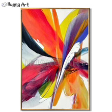 Newest Art Colorful Abstract Oil Painting on Canvas for Living Room Wall Decor 100% Hand Painted Brush Abstract Hang Painting 2024 - buy cheap