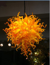 Lámpara de araña de vidrio dorado para restaurante, gran oferta 2024 - compra barato
