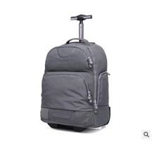 Double Use Travel Boarding bag on wheels trolley travel cabin luggage suitcase nylon wheeled travel backpack bag Travel Duffle 2024 - buy cheap