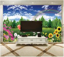 Personalizado 3d tv wallpapers e fundos murais hp primavera moda decoração cenário da parede 3d papel de parede para sala estar 2024 - compre barato