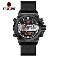 KADEMAN-Reloj de pulsera deportivo para hombre, cronógrafo de pulsera masculino con pantalla Digital LED, automático, a la moda, resistente al agua 2024 - compra barato