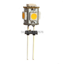 Car G4 5 LED SMD 5050 Warm White light Bulb Lamp DC 12V G4 LED Car Lighting Lamp 100pcs/lot free shipping 2024 - buy cheap