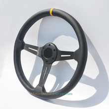 370mm/14.5 inch Leather Steering Wheel 70 PCD 6 Holes Modified Racing Steering Wheel With 3 color stitches 2024 - buy cheap