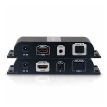 Новый HDBitT HDMI удлинитель через SC Оптическое волокно поддержка 1080P HDCP до 20 км передатчик и приемник с адаптером питания 2024 - купить недорого