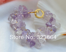 3row 8" 14mm lavender massive Beautiful bracelet 2024 - buy cheap