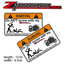 KODASKIN Motorcycle Cheap 2D Creative Warning Sticker Decal for Z1000sx 2024 - buy cheap