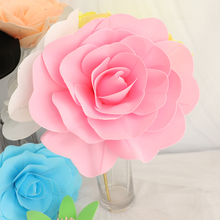 30 см гигантская ПЭ пена Роза голова свадебное украшение цветок украшение дома Имитация пиона цветок венок 2024 - купить недорого