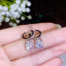 Cuello anillo aro colgante con gema para las mujeres gema brillante mejor que Diamante real 925 Plata niña regalo de cumpleaños 2024 - compra barato