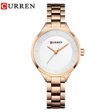 Curren Women Watches 2020 Luxury Gold White Full Steel Dress Jewelry Quartz Watch Ladies Fashion Elegant Clock Relogio Feminino 2024 - buy cheap