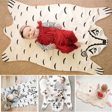 Bear Blanket Baby Tiger Blanket Animal Carpet Warm Bear Play Mats New Fashion Soft Baby Blanket Game Mat Autumn Winter 2024 - buy cheap