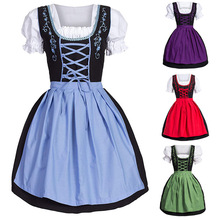 2019 Maid wear Dirndl Dress German Oktoberfest Bavarian Beer Wench Costume Maid Outfit Fancy dress for women 2024 - buy cheap