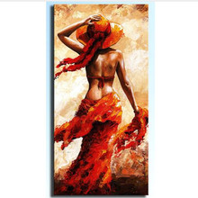 Large Sexy Girl Portrait Modern Abstract Nude Oil Painting On Canvas For Bedroom Acrylic Paintings Wall Art Picture Home Decor 2024 - buy cheap