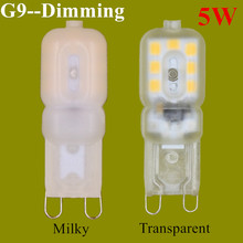 10PCS Hot sale  Dimmer G9 led corn lamp AC220V  5W SMD2835 LED Crystal Silicone  Replace 25W halogen  Low-carbon energy lamps 2024 - buy cheap