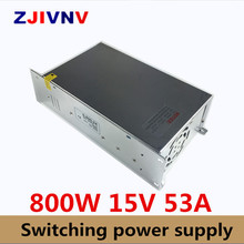 S-800-15 Switching power supply 15v 800w ac to dc converter led driver 110V 220V SMPS For led strip display cctv and 3d printer 2024 - buy cheap