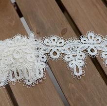 2 Meters/lot 6cm Width Lovely Designed Exquisite Ivory Embroidered African Lace Water Soluble Lace Trim Ribbon DIY 2024 - buy cheap