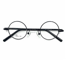 44mm Rodada do vintage Óculos de Aro Cheio de Armações de óculos Primavera Dobradiças de Metal Preto Para Adultos 2024 - compre barato