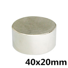 1pcs Super Powerful Strong Bulk Small Round NdFeB Neodymium Disc Magnets Dia 40mm x 20mm N35 Rare Earth NdFeB Magnet 2024 - buy cheap