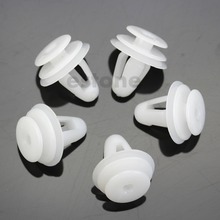 Car 8 mm Hole White Plastic Rivets Fastener Door Clips 10 Pcs New 2024 - buy cheap