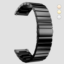 Correa de acero inoxidable para reloj inteligente Galaxy, pulsera de eslabones para Samsung Gear S2 Classic S3, 18/20/22mm, 42mm y 46mm 2024 - compra barato