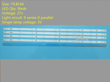 (New Kit) 4 PCS 9LEDs 798mm LED backlight strip for Sony TV KDL-40R380D 40PFL3240 GJ-DLEDII P5-400-D409-V7 TPT400LA-J6PE1 2024 - buy cheap