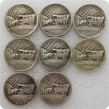 Plata antigua ee.uu. 1926-1939 Oregon Trail Memorial medio dólar copia monedas 2024 - compra barato