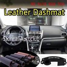 For Mitsubishi Eclipse Cross Leather Dashmat Dashboard Cover Dash Mat Carpet Custom Car Styling  2017 2018 2019 2020 LHD+RHD 2024 - buy cheap