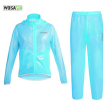 WOSAWE Велоспорт плащ куртка с капюшоном непромокаемая верхняя одежда бег MTB Велосипедный спорт дождь куртки Джерси Светоотражающие велосипедная одежда 2024 - купить недорого