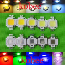 10 Вт LED Встроенный высокой мощности 10 Вт LED RGB белый теплый белый красный зеленый синий желтый 4000k 10000k 20000k 25000k 30000k 2024 - купить недорого