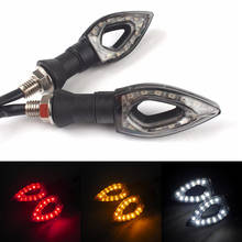 2x Motorcycle LED Turn Signal Indicator Lights For Honda CBR 250R 400RR 500R 600 600RR F2 F3 F4 F4I Yamaha R1 R6 FZ1 FZ6 FZ8 XJ6 2024 - buy cheap