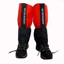 Natrure woship 1 Pair Waterproof Outdoor Hiking Walking Climbing Hunting Snow Legging Gaiters ski gaiters Men Women Leg Warmers 2024 - купить недорого