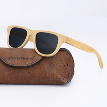 BerWer-gafas de sol de bambú para hombre y mujer, lentes de sol pequeñas de bambú, retro, hechas a mano, con funda, 2020 2024 - compra barato