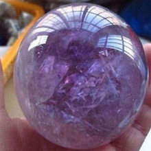 Пьер Naturelle Природный аметист Сфера Большой красивый хрустальный шар фиолетовый камень 1 шт. камни и кристаллы 2024 - купить недорого