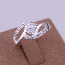 2016 new Free Shipping Silver plated Ring Fine Fashion shinyt Zircon Silver Jewelry Ring Women&Men Finger Rings Top Quality 2024 - buy cheap