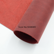 Dark Red Natural Cow Skin Leather Crazy Horse Leather Color Genuine Leather for Diy Leather Craft for Belt Wallet Bag Shoes 2024 - buy cheap
