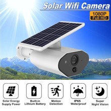 Solar powered câmera ip sem fio hd 1080 p pir detecção à prova dwaterproof água ao ar livre câmera de segurança wifi com bateria recarregável l4 2024 - compre barato