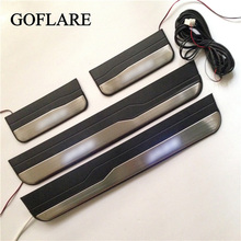 Car Styling led auto door sill protector for Honda JAZZ GK accessories 2014-2019 illuminated sills scuff plate cover thresholds 2024 - buy cheap