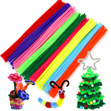 100pc/L Handmade 30cm Chenille Stems Pipe Cleaners DIY Craft Material for Kids Creativity Educational Toys Children Gift 2024 - buy cheap