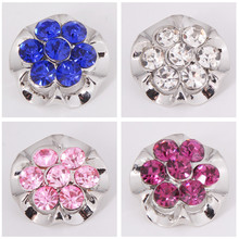 Kz1181 flores estereoscópicas elegantes com 18mm, botões de pressão adequados diy, pulseiras, colares, jóias, atacado, imperdível 2024 - compre barato