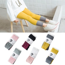 2018 Fashion Girls Knitting Leggings Autumn Winter Outfit Girls Pants Children Clothing Kids Female Leggings Warm Wear 2024 - buy cheap