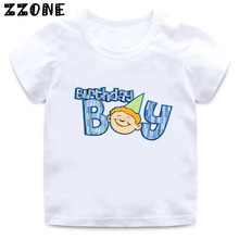 Happy Birthday Boy Letter Print T-shirt Kids Funny T shirt Baby Boys Cartoon Summer Short Sleeve Clothes,HKP5251 2024 - buy cheap