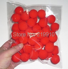 Бесплатная доставка 20 шт./лот 3,5 см супер мягкие губчатые шарики (красные)-магия крупного плана 2024 - купить недорого
