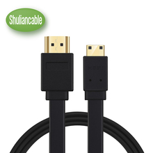 Shuliancable High Speed Mini HDMI to HDMI Cable (A-C)  Supports Ethernet, 3D and Audio Return 1m 1.5m 2m 3m 5m 2024 - buy cheap