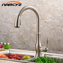 New Kitchen Faucets Nickel/ORB Single Handle Pull Out Kitchen Tap Single Hole Handle Swivel 360 Degree Water Mixer Tap XT-141 2024 - buy cheap