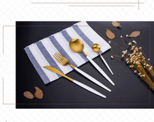4pcs/set Portugal Stainless Steel Cutlery Set knife fork Flatware Set Gift Dinnerware Sets Kitchen Food Tableware PM 004 2024 - buy cheap